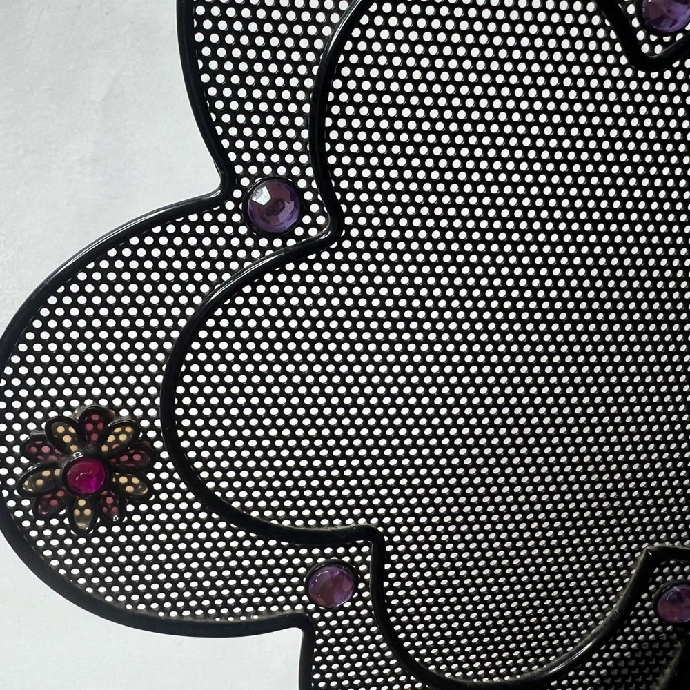 Vintage Black Flower-Shaped Jewelry Holder - Picture 2 of 2